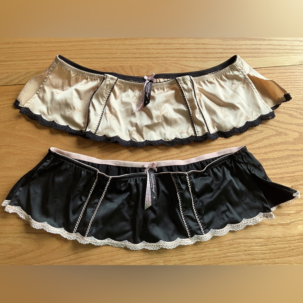 Victoria’s Secret Sexy Little Things Lingerie Mini Skirts Nude & Black M